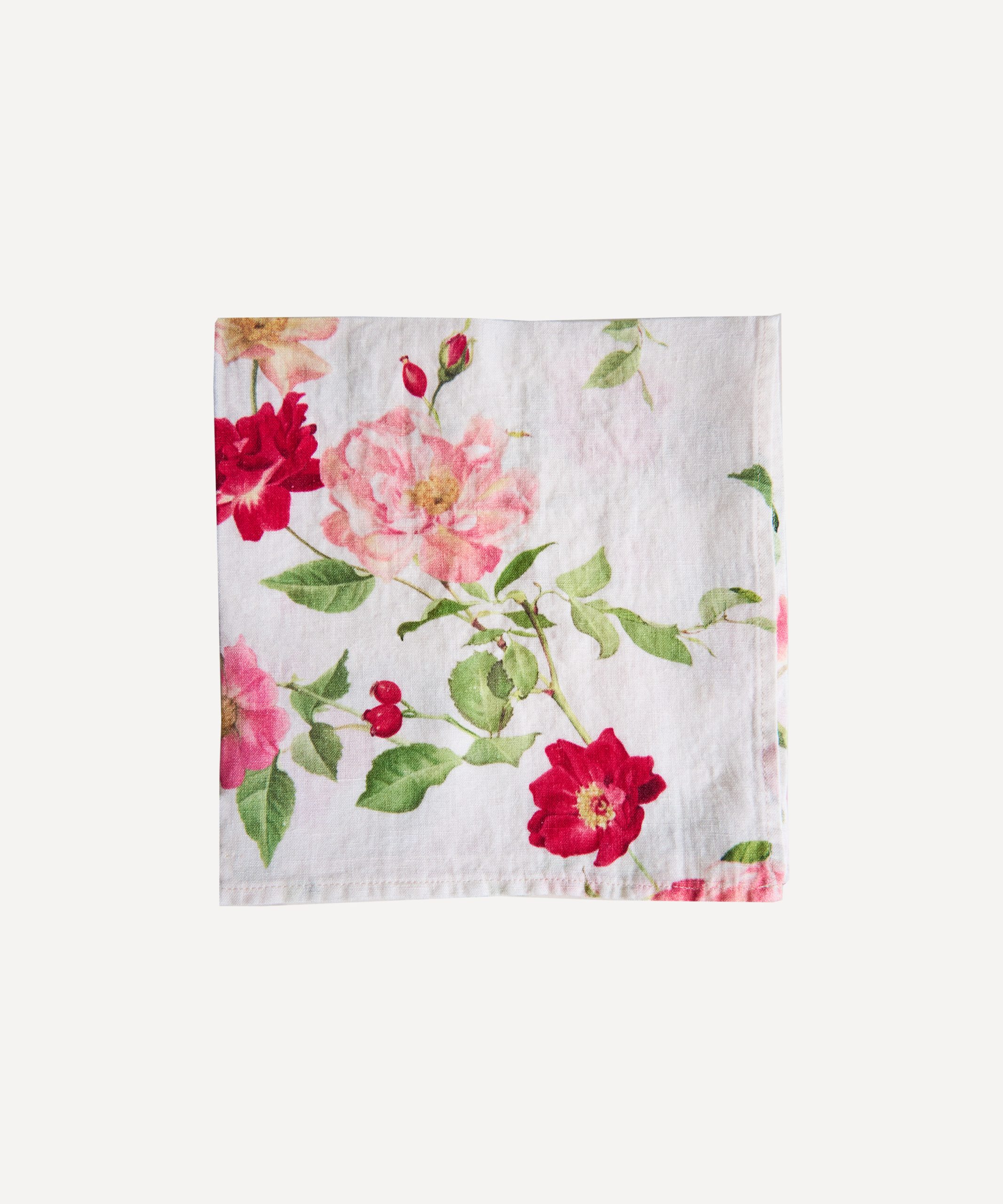 Rambling Rose Linen Napkin
